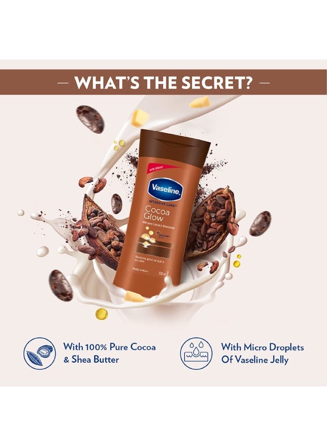 Vaseline Cocoa Glow Body Lotion, 200 ml - Image 2